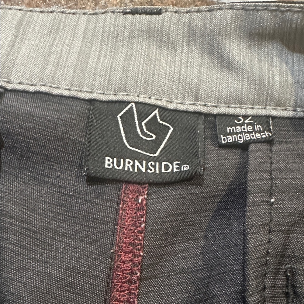 5/$25.00 Burnside Hybrid Stretch Shorts / black   Heather  men’s boys 32